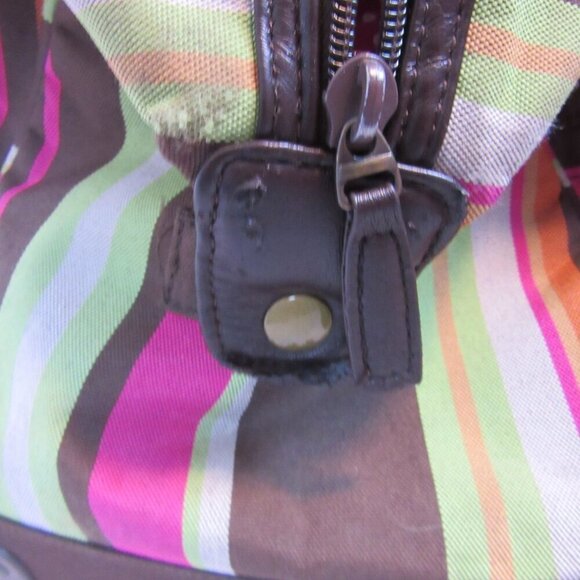 Dakine Fall Striped Roller Bag Carry On Travel Luggage Canvas 20" Long - Picture 8 of 9